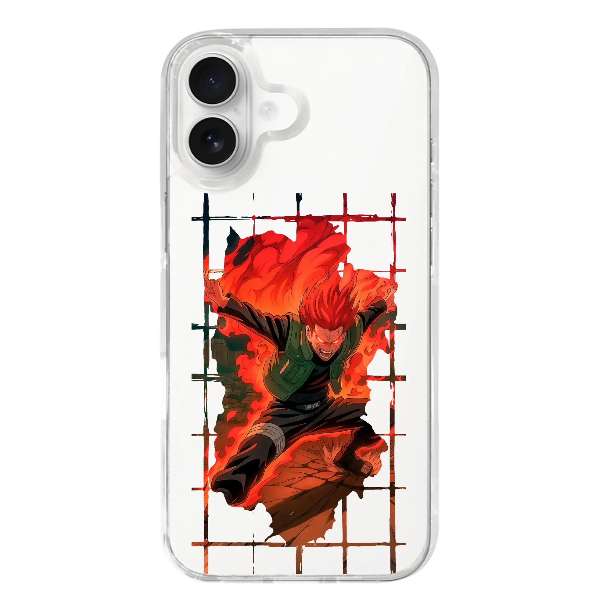 ナルト グッズ マイト・ガイ - iPhone 17シリーズ 透明スマホケース – 薄型・耐衝撃・精密フィット保護カバー